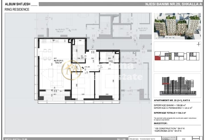 Venta | apartamento 2 + 1 | zogu i zi | €300,000 (5)