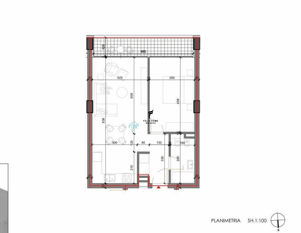 Apartment 1+1 zu verkaufen 10.300.000 leke