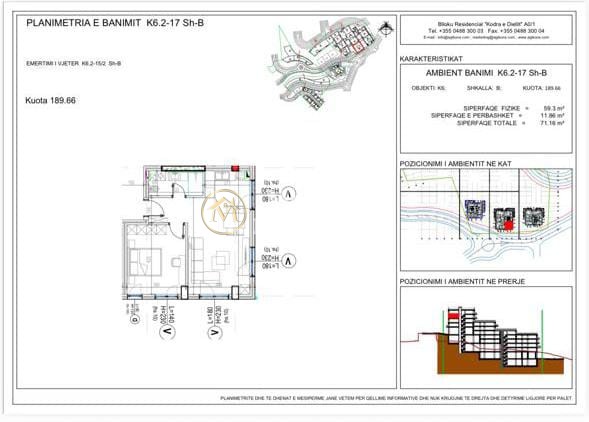 Verkauf | 1 + 1 wohnung | kodra e diellit 2 | 115.000 €
