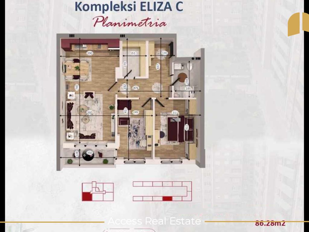 Apartment for sale – 2 bedrooms – Fushë Kosovë (2)