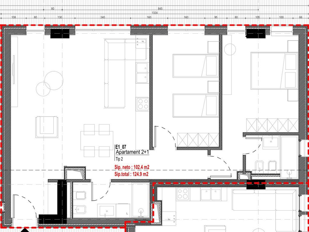 Wendez apartment 2+1 at morina resort, drymades 300.000 euro
