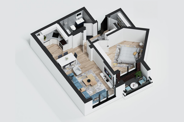 Appartement de 69,27m² à #vente à Prishtina e Re