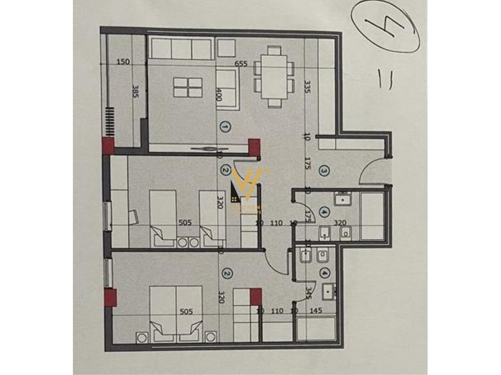 Apartamento à venda 2+1+2 na rua zhegu, Ali Demi 155.000 euro (2)
