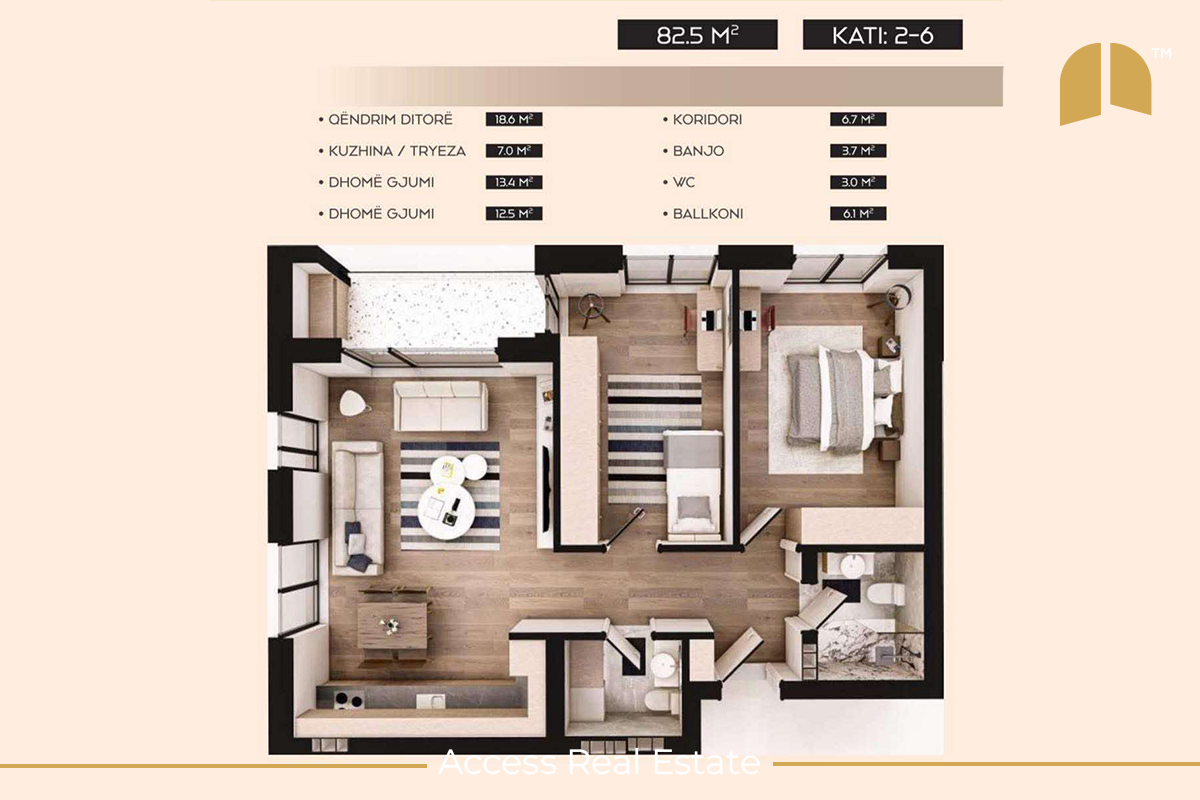 Various types of apartments for sale – Kompleksi hab 13 – Lagjja e muhaxherëve (2)