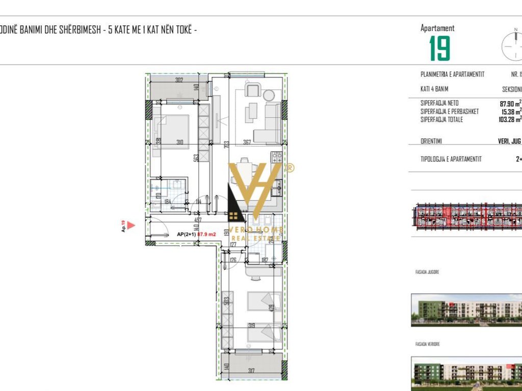 Appartement à vendre 2+1 à bathore 82 600 euros (2)