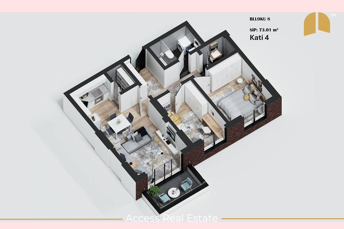 Appartamenti di diversi tipi in vendita – Complesso trisa – Nuova Pristina (7)