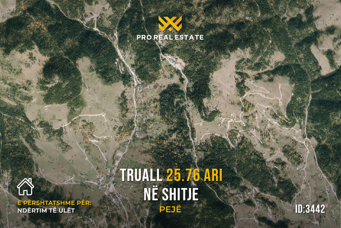 25.76 ari land for sale in Pejë