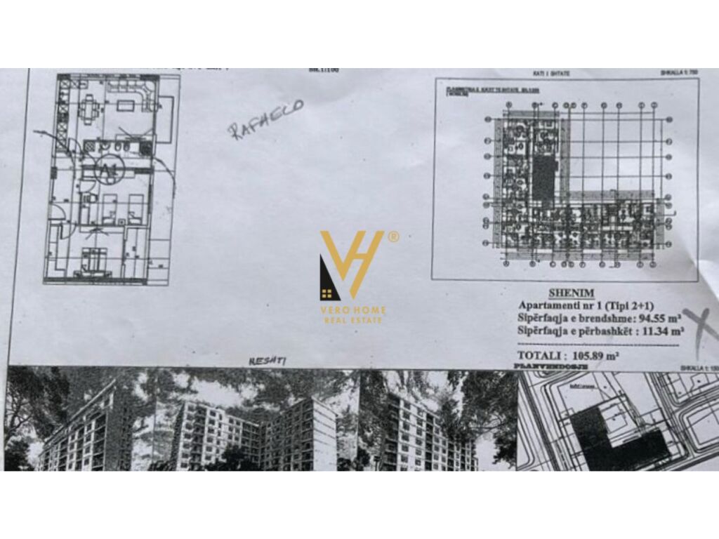 Appartement 2+1+blk à vendre à kamez 95.400 euro
