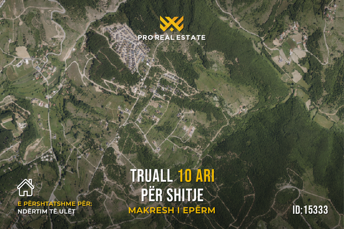 Terreno di 10 ari in vendita a makresh i epërm