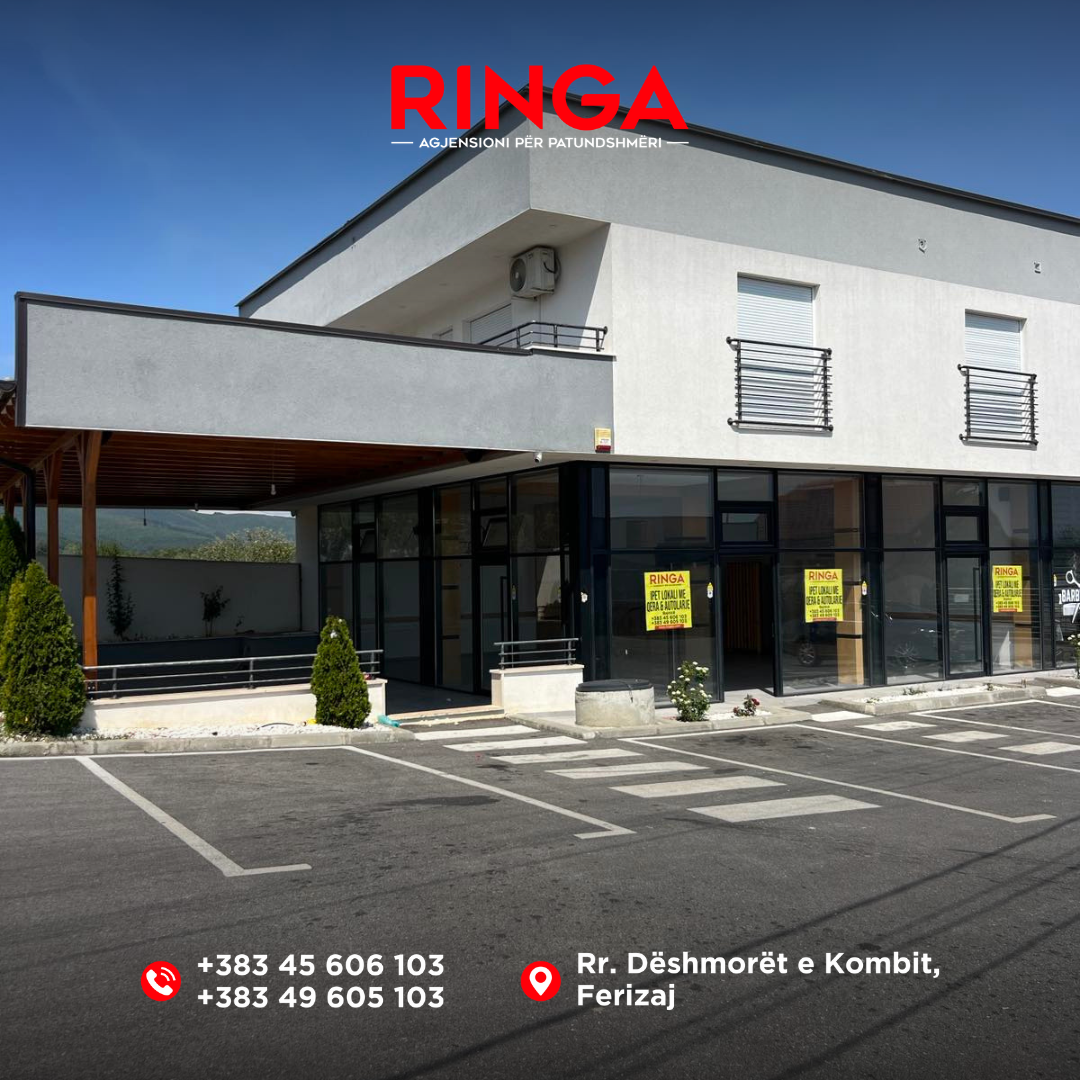 Ringa (lëshohet me qira lokal-kafiteri & autolarje në bajnicë)07/25