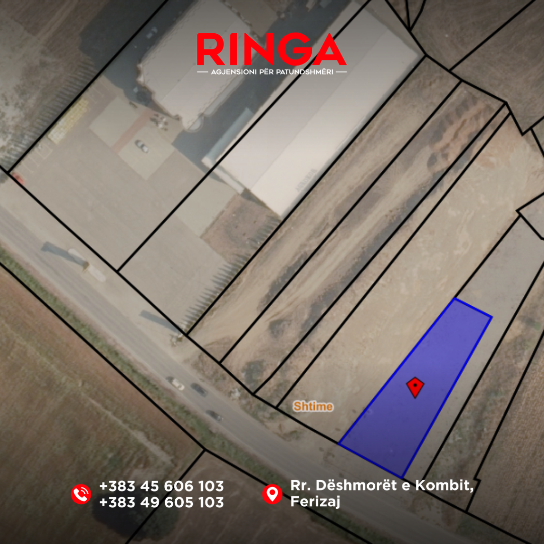Ringa (shitet objekt në shtime – Te zona industriale (pranë gorenjes)04/25