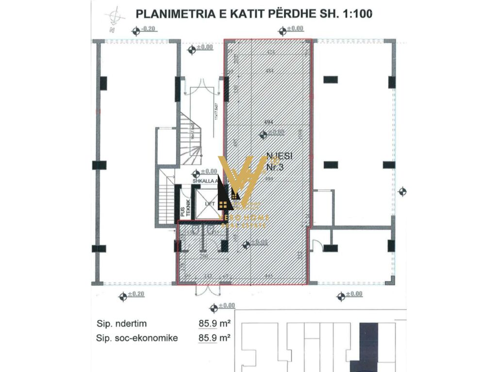 Shop for sale 86 m² at 21 dhjetori 215,000 euro