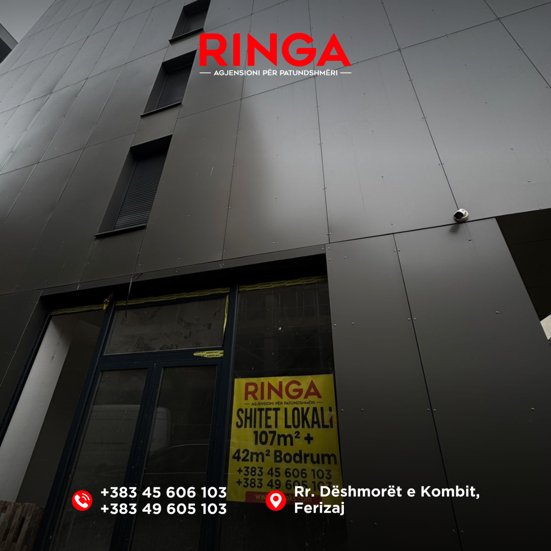 Ringa (espaço comercial à venda em Ferizaj – Perto de torre home) 06/25