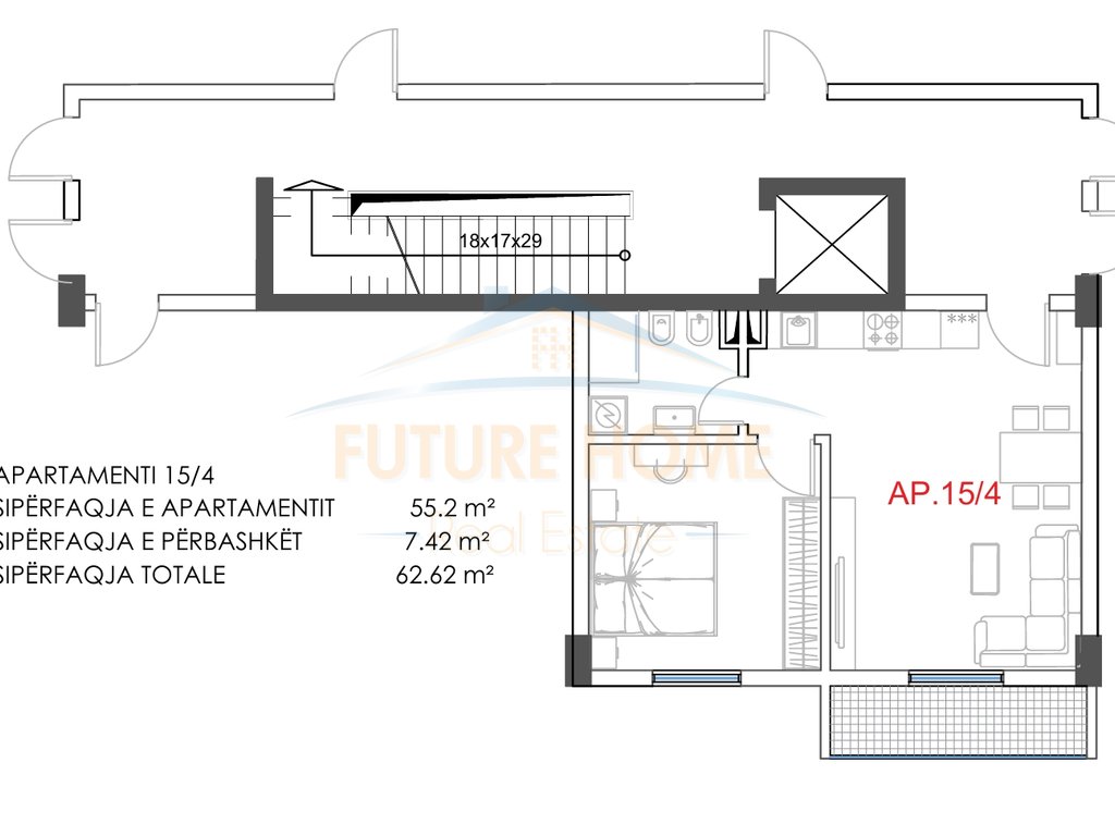 In vendita, appartamento 1+1, a golem, durres