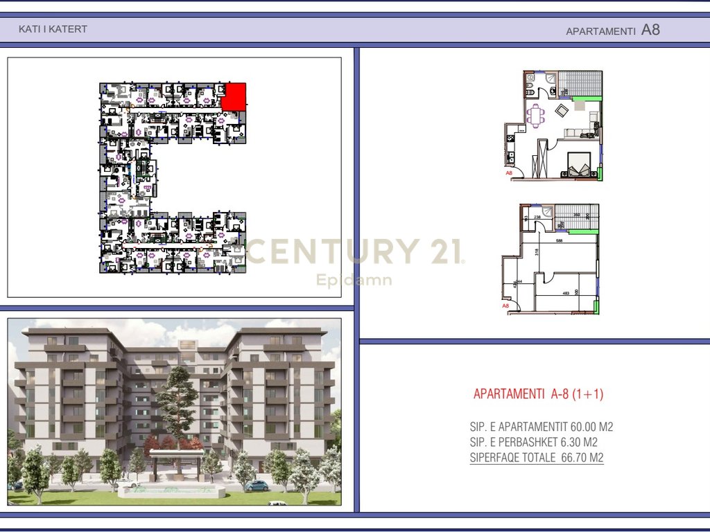 Apartament 1+1 për shitje në golem! (5)