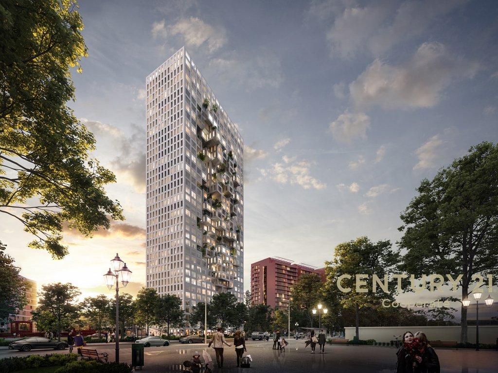 Wohnung 2+1 zu verkaufen in downtown one, Tirana