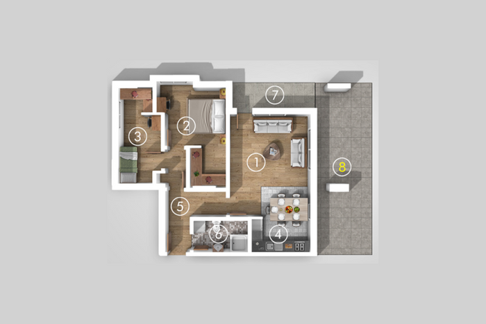 Banesë 85.2m² për #shitje te Prishtina e Re.