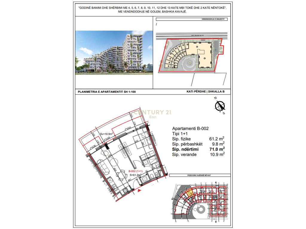 Apartamento 1+1 en venta en la residencia 'Tiktaalik' en qerret! ¡posibilidad de pago en cuotas!