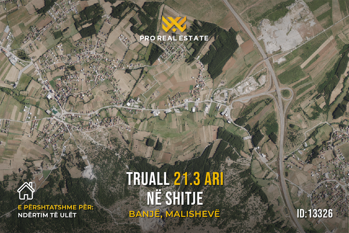 Terreno di 21,3 ari in vendita a banjë