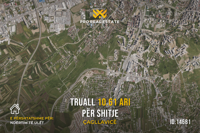 Terreno de 10,61 ari para #venta en Çagllavicë