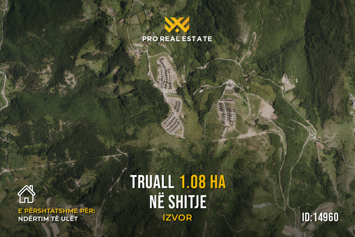 Terrain 1,08 ha à vendre à izvor