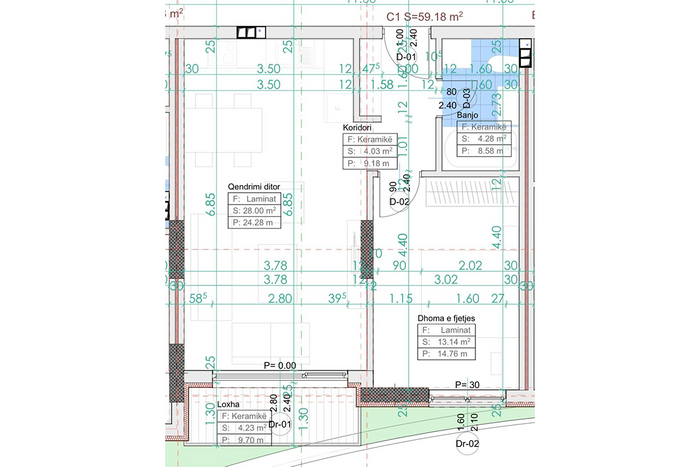 Wohnung 59,18m² zum #verkauf in Prishtina e Re