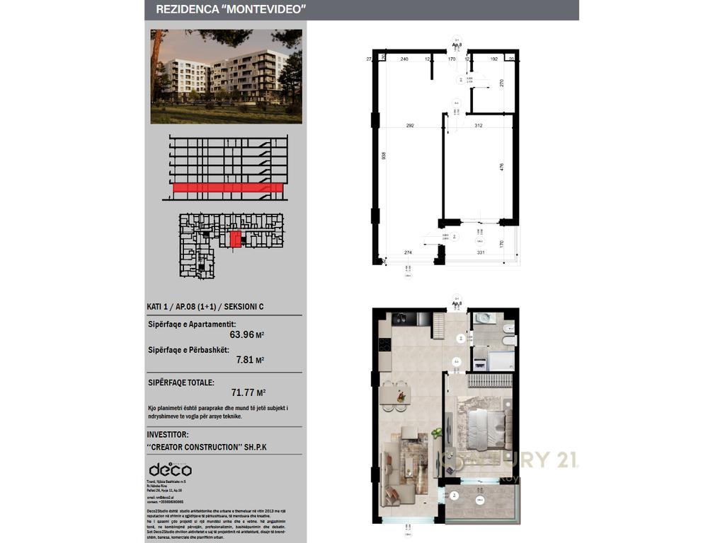 Apartament 1+1 vij e dyte në shitje në golem, Durrës - 107655€ | 71.77 m² (7)