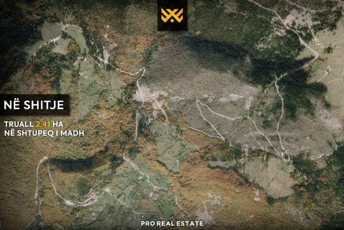 Terreno di 2,41 ha in vendita a shtupeq i madh, rugovë.