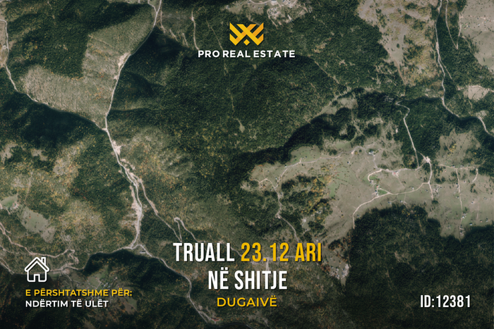 Terrain de 23,12 ari pour #vente à dugaivë.