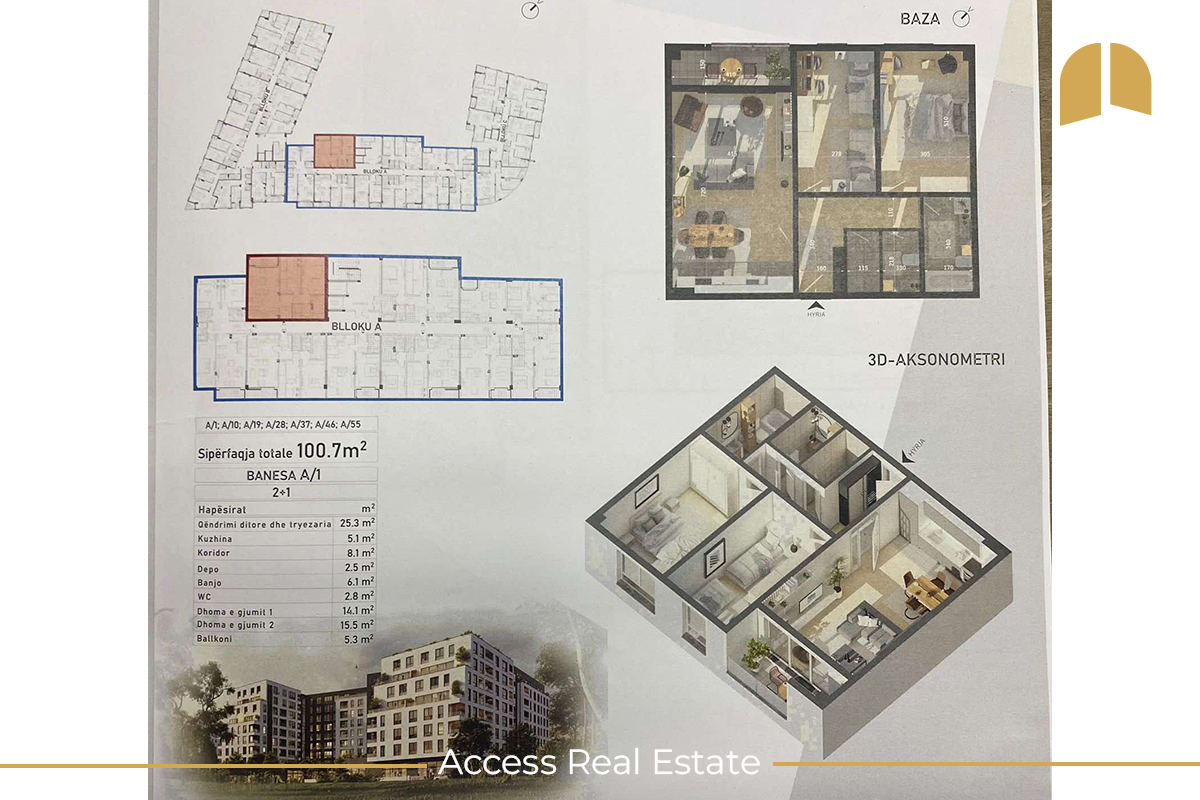 3 appartements en vente – Quartier Dardania - Prizren (5)