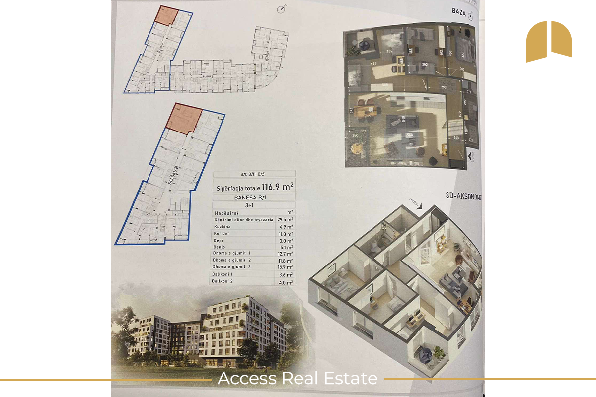 3 appartements en vente – Quartier Dardania - Prizren (6)