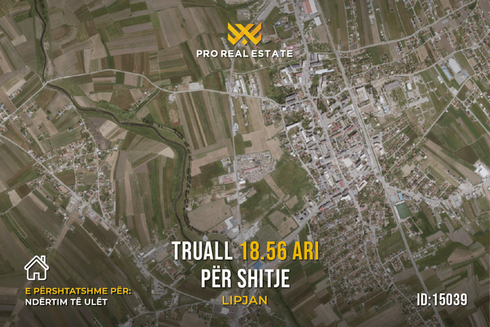 Terrain de 18,56 ari pour #vente à Lipjan