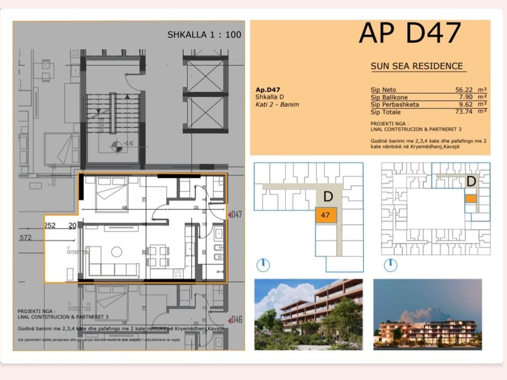 Apartament 1+1 ne rezidencen me te re ne golem, sun sea residence!! Mundesi pagese me keste!! (2)