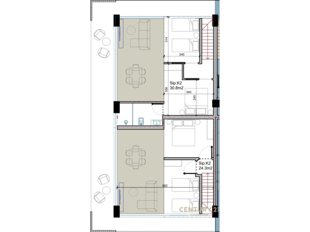 Duplex 2+1 in radhime, regina palm resort 4