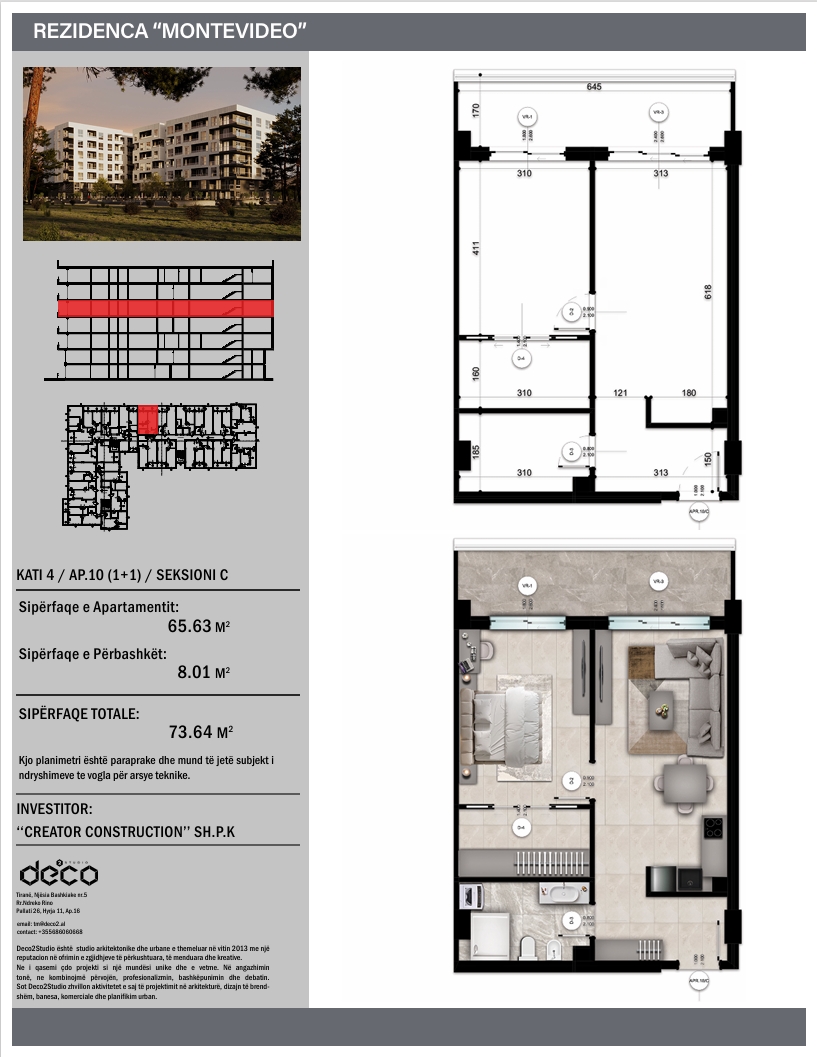 Apartamento 1+1 à venda no montevideo residence em mali robit!