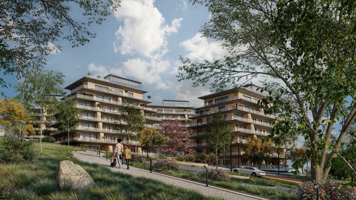 Penthouse 311.6m² banim + 291.43m² terasë dhe 462.11m² terasë në kulm për #shitje në lagjen lake side living.