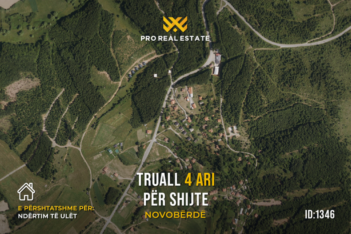Terreno de 4 ari para venda em novobërdë