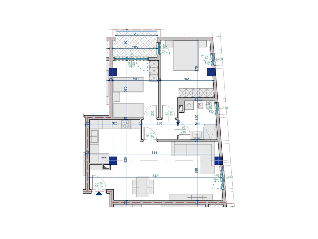 Appartamento in vendita 2+1 – 97,88 m² totale