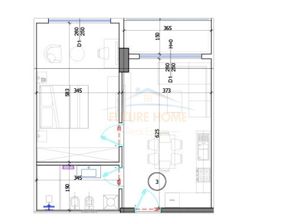 Vendido, apartamento 1+1, liburna residence, qerret