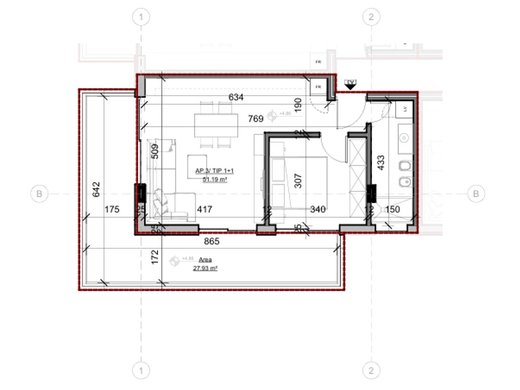 Sarande, vender apartamento 1+1 (7)