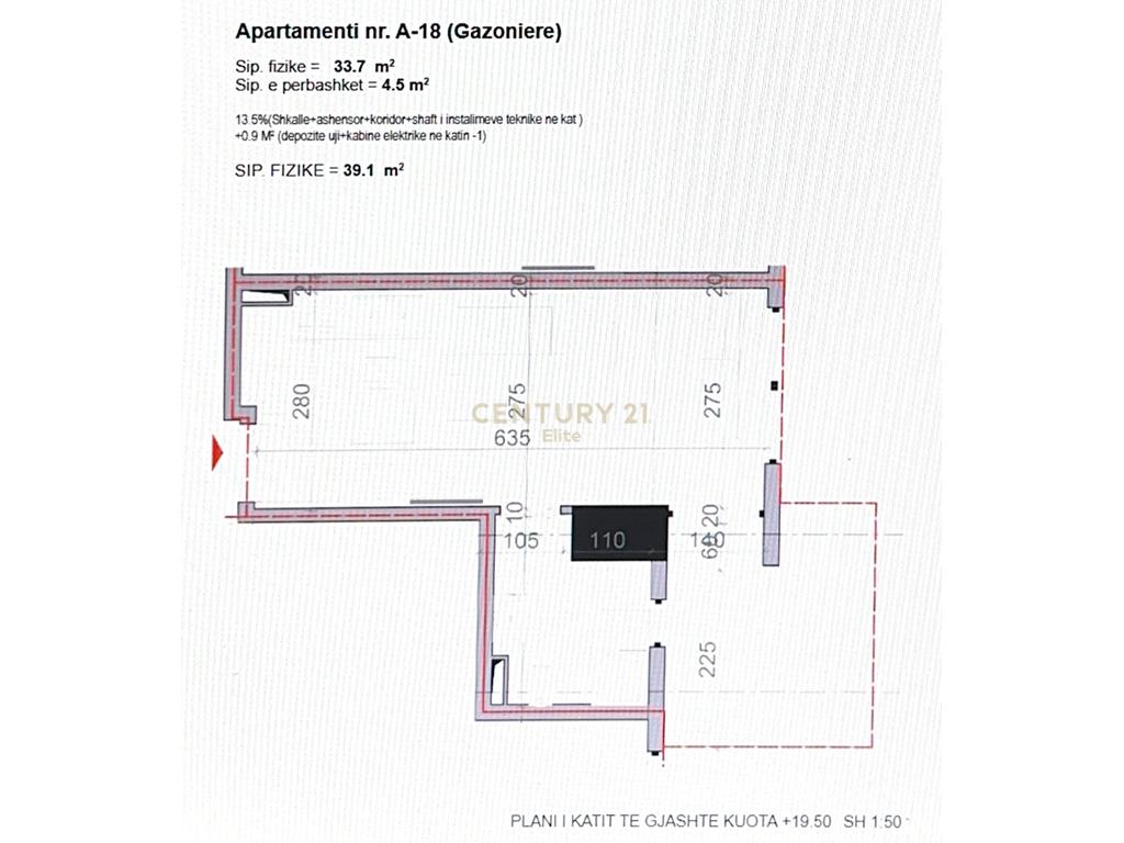 Garsoniere për shitje në shëngjin | 50 m²