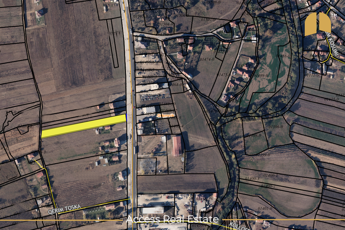 Land for sale with title deed 33.71ari - Podujevë/gllamnik