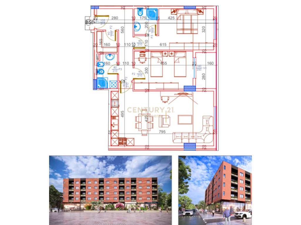 Bulevardi kamez shesim apartament 2+1+2