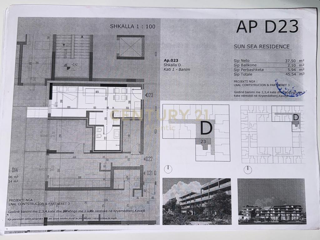 Studio for sale, new construction in sunsea residence / golem, Durrës - €52,370 | 45.54 m² (2)