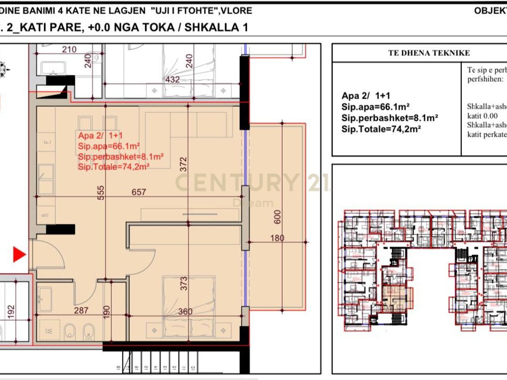 Shitet apartament 1+1 tek uji i ftohte ne vlore ‼️