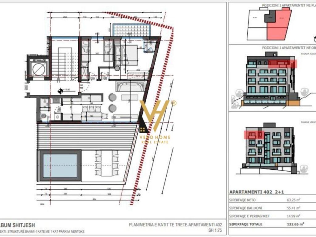 Penthouse à venda 2+1+2 em sarande 132 m² (5)