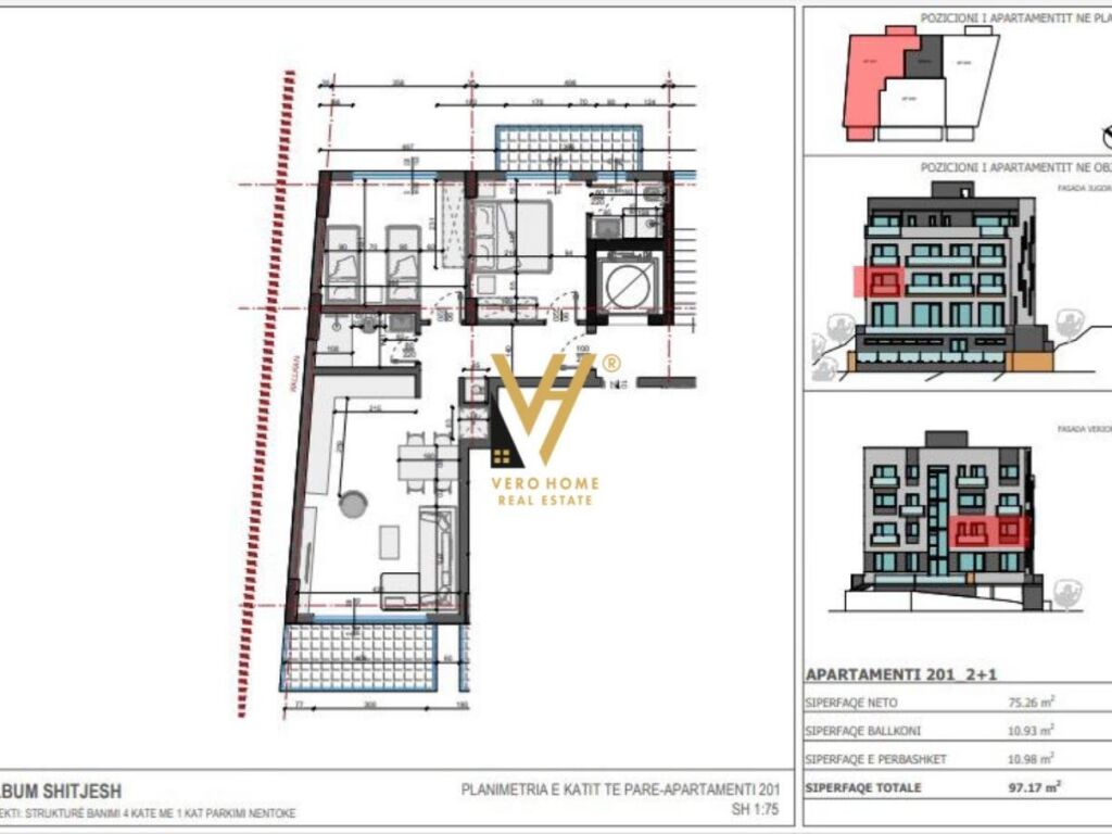 Apartment for sale 2+1+2 in sarande 97 m² (4)