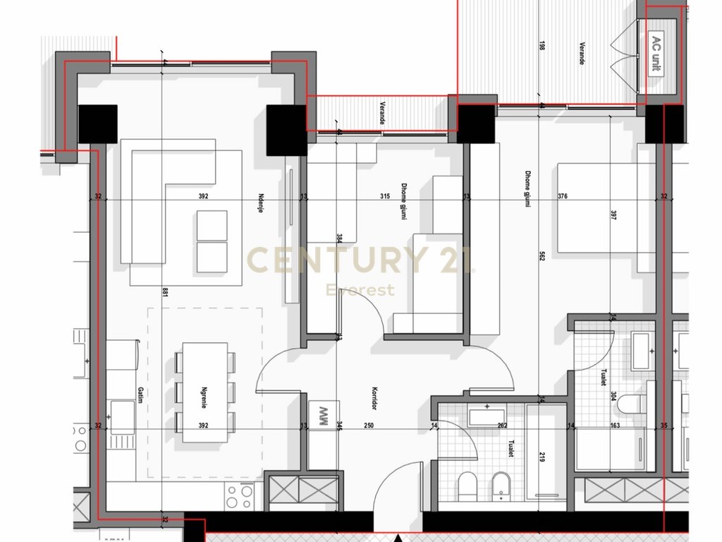 Tirana boulevard, apartment 2+1+2 for sale (2)