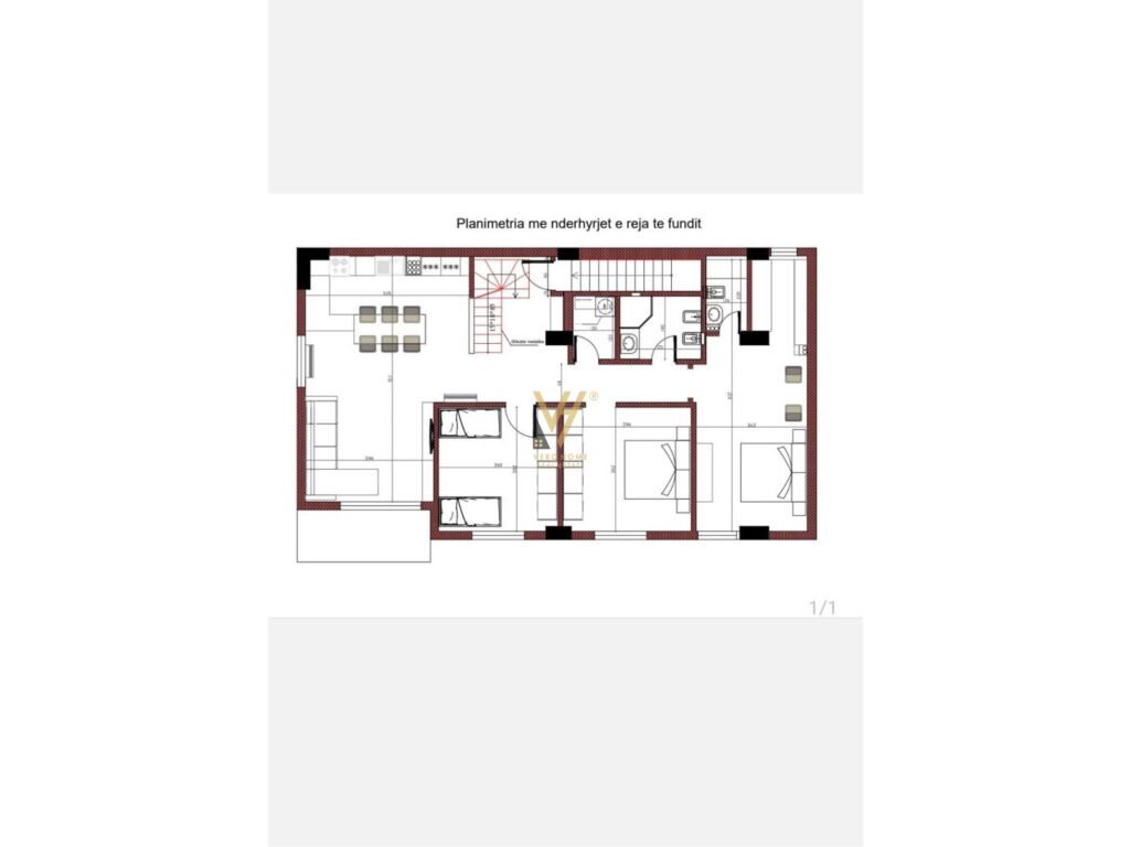 Appartamento in vendita 3+1+2+veranda a kodra e diellit 150 m²