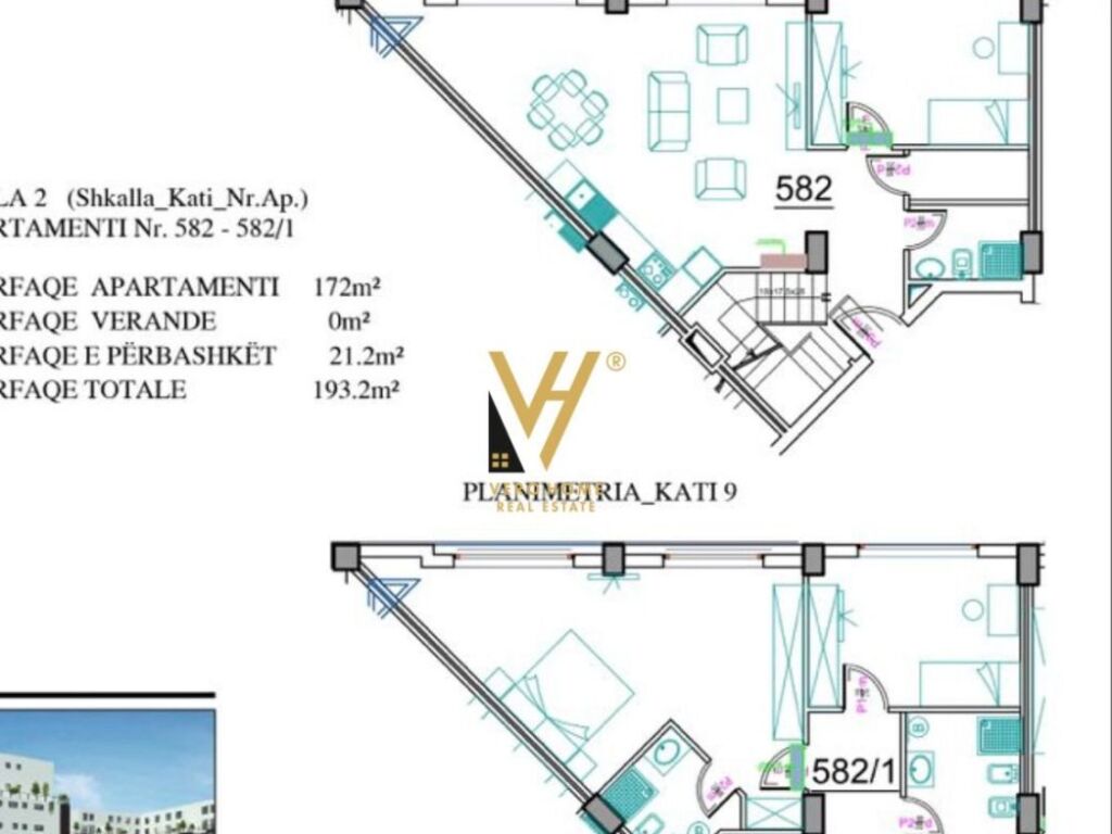 Duplex for sale on rruga ndre mjeda 278 m²